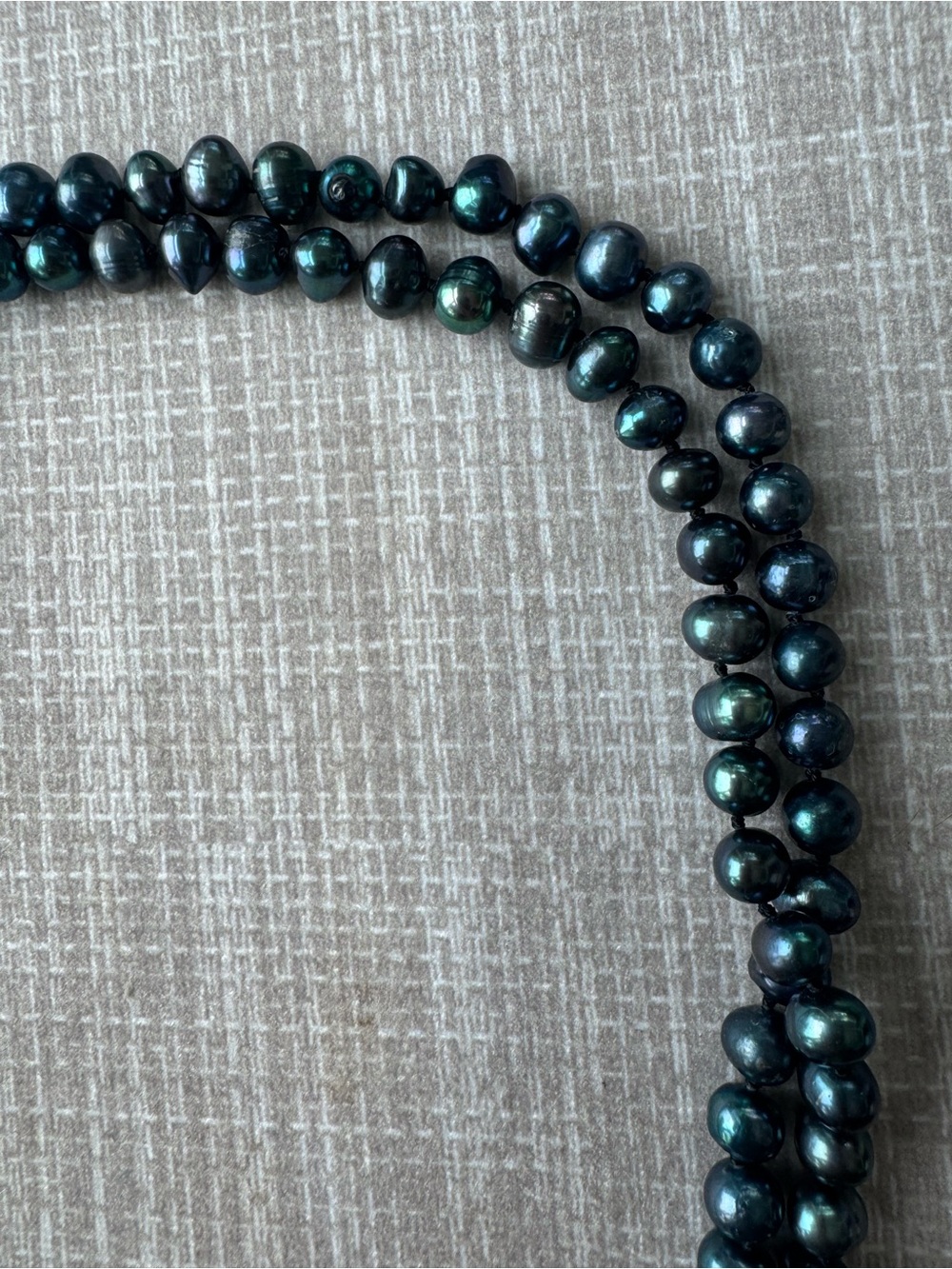 NWOT Polo Ralph Lauren Black and Baroque Pearl Strand Necklace - Picture 9 of 14